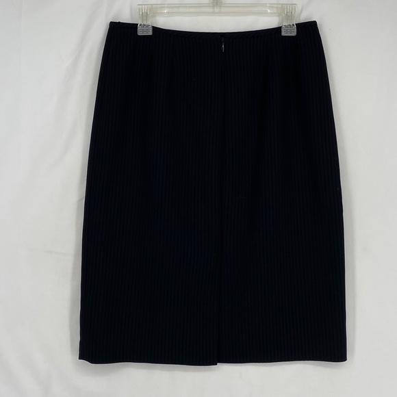 Evan Picone Womens Size 10 Pencil Skirt Tonal Black Stripe Career Office Busines - Picture 7 of 10
